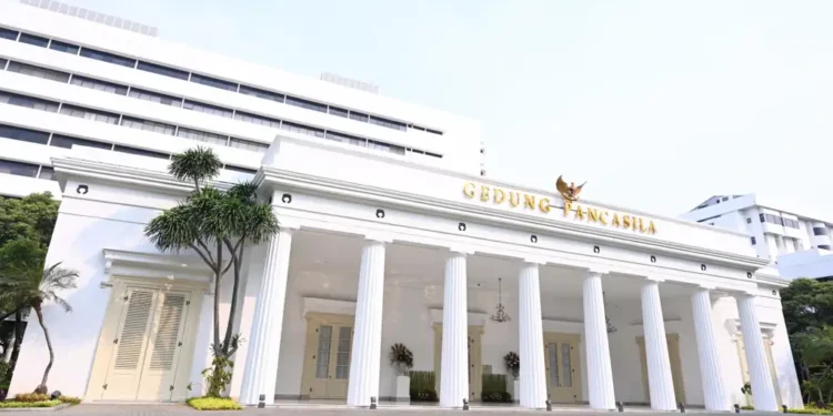 Indonesia’s Foreign Ministry building in Jakarta, headquarters of the country’s diplomatic and international affairs administration.