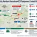 Map showing Islamabad security barriers and reopened roads after PTI postponed its planned protest march to October 4.