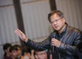 NVIDIA CEO Jensen Huang at the 2016 Taipei International Computer Show in Taipei, photographed on May 31, 2016.