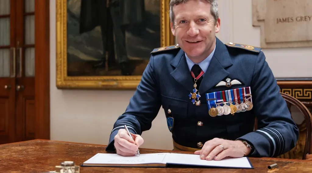 Air Marshal John Stringer, Deputy Commander of NATO Allied Air Command, photographed on May 30, 2024.