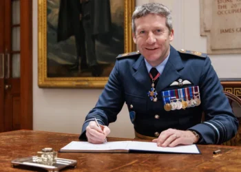 Air Marshal John Stringer, Deputy Commander of NATO Allied Air Command, photographed on May 30, 2024.