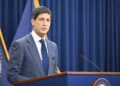 Kevin Warsh answers reporters’ questions during the Federal Open Market Committee press conference on June 17, 2026.