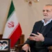 Masoud Pezeshkian, president of Iran, appears during an interview with Khamenei.ir in 2025.