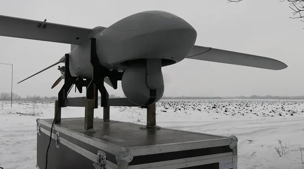 Russian Merlin-VR unmanned aerial vehicle associated with reconnaissance operations, shown in an image dated March 9, 2025.