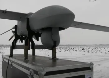 Russian Merlin-VR unmanned aerial vehicle associated with reconnaissance operations, shown in an image dated March 9, 2025.