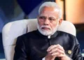 Narendra Modi, Prime Minister of India, poses for an official portrait in 2020.