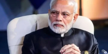 Narendra Modi, Prime Minister of India, poses for an official portrait in 2020.
