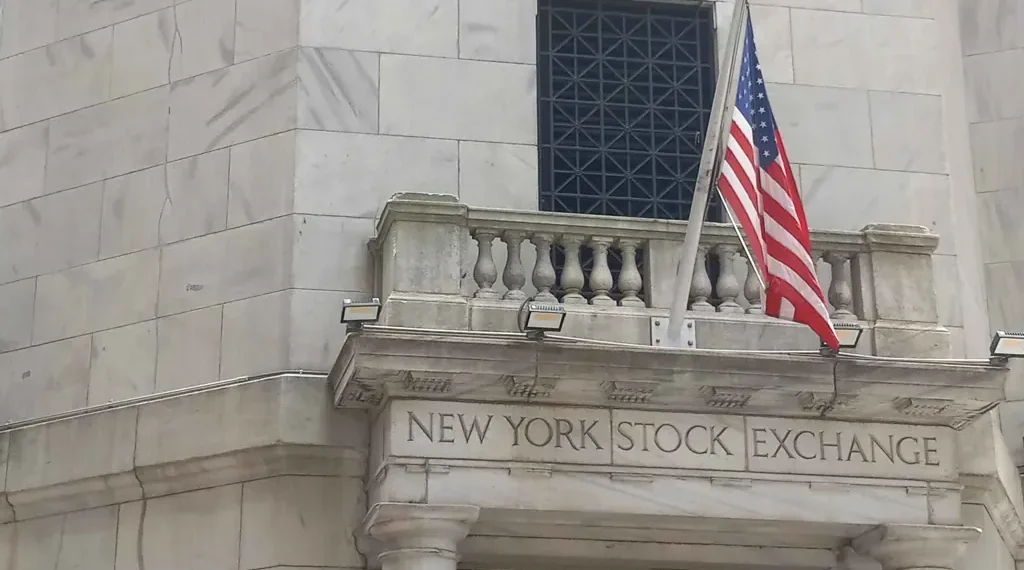 Exterior of the New York Stock Exchange in New York City, photographed on June 29, 2024.