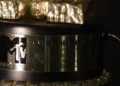 Nirvana’s 1992 MTV Video Music Awards trophy displayed at Seattle’s Museum of Pop Culture, photographed on March 4, 2017.