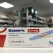 Ozempic semaglutide 0.5 mg packaging displayed in a pharmacy, photographed in August 2023.