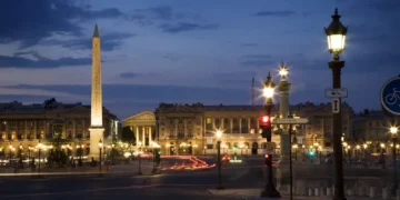 Place de la Concorde in Paris, France, photographed in 2008.