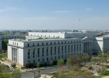 Rayburn House Office Building in Washington, D.C., houses offices of the United States House of Representatives near the U.S. Capitol.