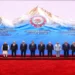 Political leaders pose for a group photograph at the 26th Shanghai Cooperation Organization summit in Bishkek, Kyrgyzstan.