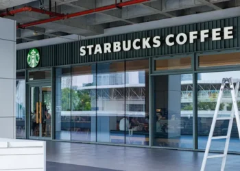 Starbucks coffee store at Shenzhen University in Shenzhen, China, photographed on October 18, 2025.