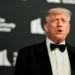 President Donald Trump and First Lady Melania Trump attend the opening night of Les Misérables at the Kennedy Center in Washington, D.C.