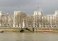 Ministry of Defence Main Building in London, United Kingdom, photographed on March 3, 2014.