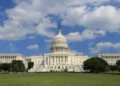 United States Capitol west facade viewed from the grounds in Washington, D.C., showing the dome and surrounding Capitol complex.