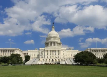 United States Capitol west facade viewed from the grounds in Washington, D.C., showing the dome and surrounding Capitol complex.