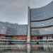 Vienna International Centre buildings A and B, headquarters of the International Atomic Energy Agency, photographed in Vienna in June 2010