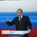 Vladimir Putin speaks during an interregional conference in Volgograd, Russia, on May 6, 2011, proposing creation of the All-Russia Popular Front.