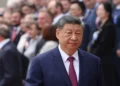 Xi Jinping speaks during talks with Vladimir Putin at the Great Hall of the People in Beijing, China, on May 20, 2026.
