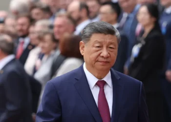 Xi Jinping speaks during talks with Vladimir Putin at the Great Hall of the People in Beijing, China, on May 20, 2026.