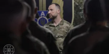 Yevhenii Khmara pictured in a portrait photograph published by Ukraine’s Security Service in January 2026.