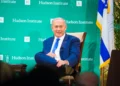 Israeli Prime Minister Benjamin Netanyahu at the Hudson Institute’s 2016 Herman Kahn Award ceremony at the Plaza Hotel in Manhattan.