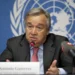 António Guterres briefs international media in Geneva on August 3, 2012, following a joint trip to Burkina Faso concerning Malian refugees.