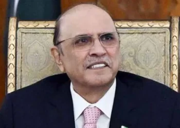 Asif Ali Zardari, President of Pakistan, pictured during a state reception held in honor of Azerbaijan’s president on July 12, 2024.