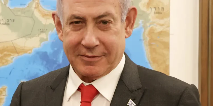 Benjamin Netanyahu photographed in Israel on January 24, 2024.
