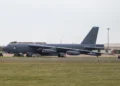 Boeing B-52H Stratofortress operated by the United States Air Force at RAF Fairford, Gloucestershire, photographed on October 29, 2019.