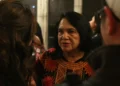 Community organizer Dolores Huerta answers questions from University of Chicago students after delivering a keynote address on human rights on April 8, 2009.
