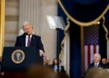 U.S. President Donald Trump delivers his inaugural address at the U.S. Capitol in Washington, D.C., on January 20, 2025.