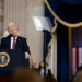 U.S. President Donald Trump delivers his inaugural address at the U.S. Capitol in Washington, D.C., on January 20, 2025.