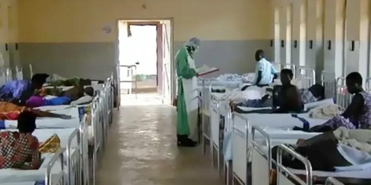 The isolation ward at Gulu Municipal Hospital in Uganda during the October 2000 Ebola outbreak, documented by CDC scientist Daniel Bausch.