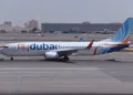 Flydubai Boeing 737-800 aircraft A6-FDP at Dubai International Airport in the United Arab Emirates on September 28, 2013.