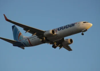 A Flydubai Boeing 737, registration A6-FDA, at Dubai International Airport in the United Arab Emirates on July 19, 2012.