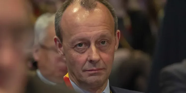 Friedrich Merz attends the CDU party congress in Leipzig, Germany, on November 22, 2019.