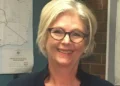 Australian independent federal MP Helen Haines poses for a portrait at the 2022 declaration of results for Indi.