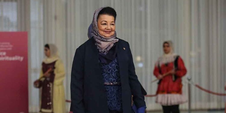 Participants attend the First International Congress for Women of Influence at the Summit Conference Hall in Tehran, Iran, on January 20, 2023.