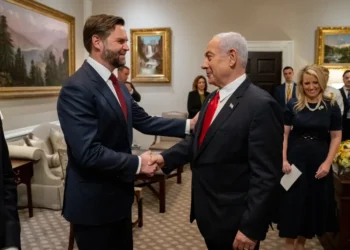 U.S. Vice President JD Vance meets Israeli Prime Minister Benjamin Netanyahu during a visit in April 2025, following discussions involving President Donald Trump.