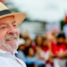 Brazilian President Luiz Inácio Lula da Silva attends a campaign event at Moça Bonita Stadium in Rio de Janeiro on August 22, 2026.
