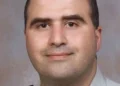 Nidal Hasan photographed at the Uniformed Services University of the Health Sciences in 2007 while serving as a U.S. Army captain.
