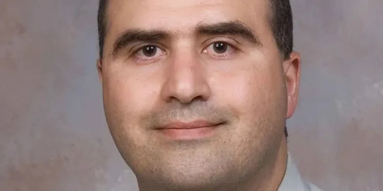 Nidal Hasan photographed at the Uniformed Services University of the Health Sciences in 2007 while serving as a U.S. Army captain.