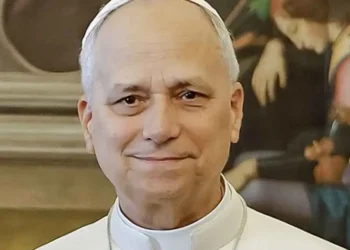 Pope Leo XIV during an audience with Brazilian President Luiz Inácio Lula da Silva at the Apostolic Palace in the Vatican on October 13, 2025.