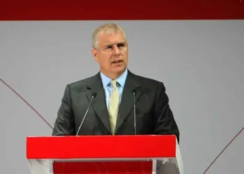 Prince Andrew at the Qatar National Convention Center in Doha, Qatar, photographed on March 31, 2016.