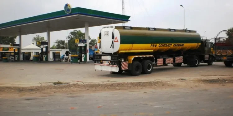 PSO petrol pump on G.T. Road near Habib Abad in Pattoki tehsil, Punjab, Pakistan, photographed on August 23, 2012.