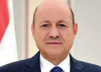 Official portrait of Rashad Al-Alimi, photographed on April 9, 2022, in a cropped image released under a Creative Commons license.