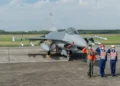 ROCAF F-16V BLK20 fighter aircraft photographed in Taiwan on November 17, 2021, during an official presidential event.
